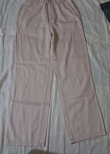 Peach Wide Leg Pants