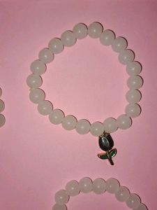 Beaded Charm Bracelets - Set of 2