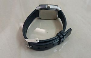 Stylish Square Dial PU Strap Analog Watch