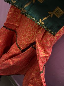 Elegant Green &amp; Gold Kurti