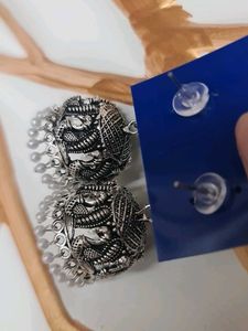 Peacock Jhumka Earrings