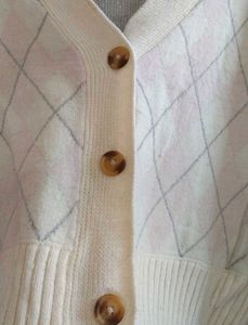 Argyle Knit Cardigan