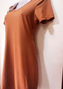 Sandstone Color Bodycon Dress