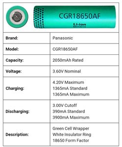 Rechargeable Li Ion  Battery 18650
