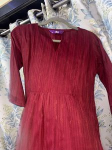 Maroon Short Kurti