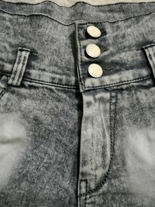 Stylish Grey Denim Jeans