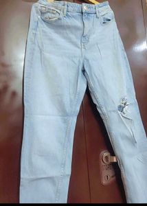 Light Blue Jeans Denim For Girl Or Woman 32 Waist