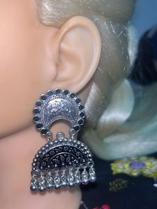Silver Tone Dangle Earrings