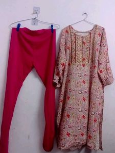 Floral Kurta Set,used