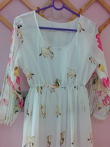 printed long kurti