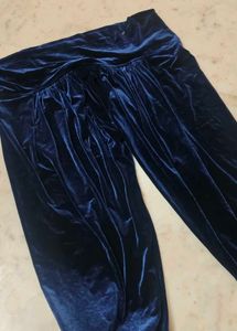 zardozi salma work Blue Velvet Kurta with patyala