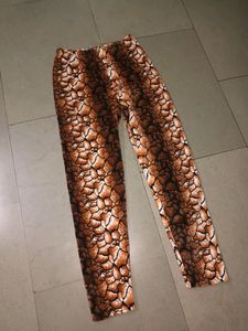 Snake Print Velvet Pant