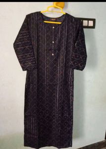 New Blue Colour Straight Kurta