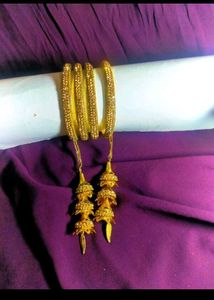 •Set of Neckpiece+ Mangtika &amp; ✨ Latkan Bangles•