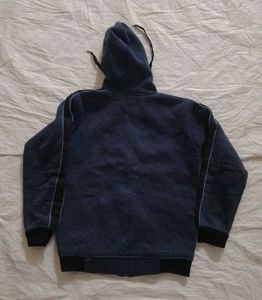 Navy &amp; Black Zip-Up Hoodie