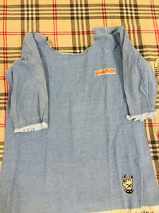 Denim Top Long Lenght