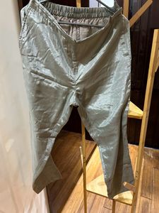 Silver Silk Suit Set