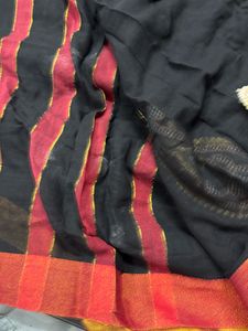 Elegant Black Saree
