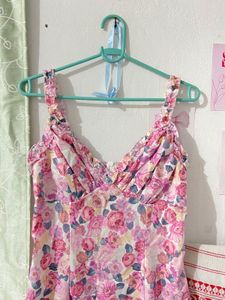 urbanic pink floral dress