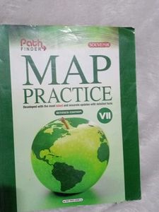 Class 7th Map Practice Book