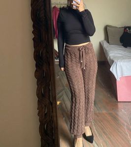 Cozy Knit Drawstring Pants