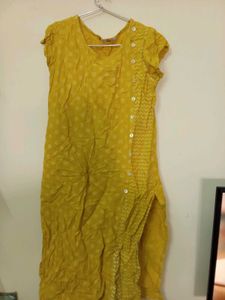 Yellow Printed Top