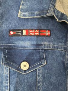 Denim Vest with Patches