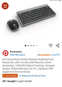 Portronics Wireless Keyboard & Mouse