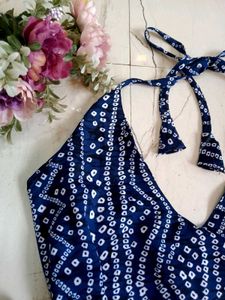🆕 Viral Halter Neck Back Criss-crossneck Kurti 🎀