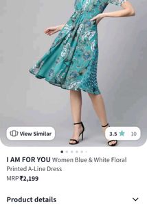 Blue Floral Dress