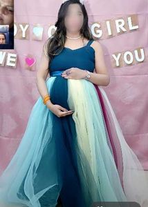 colour full Elegant Party Gown