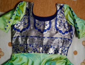 Green &amp; Gold Handmade Dress