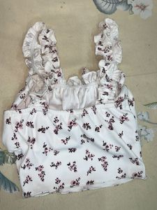 Floral Print Crop Top