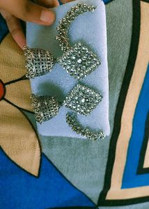 Silver Jhumka Earrings