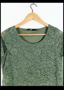 Green Lace Top