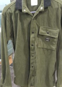 Olive Green Corduroy Shirt
