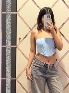 Blue Corset Top