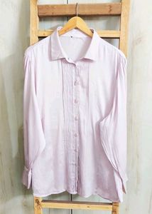 Elegant Lilac Shirt Size-44-46-Length-28 Inch