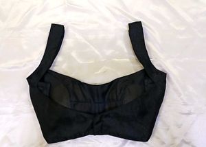 Padded Raw Silk Strappy Blouse