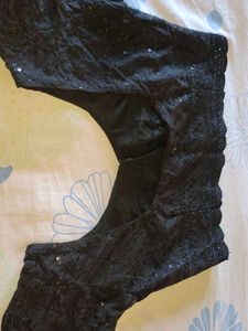 Black Embroidered Blouse