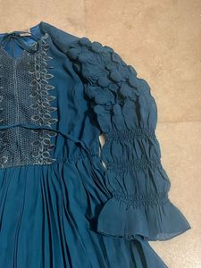 Teal Blue Color Dress