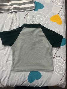 Simplicity Polo Grey Top