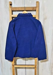 Vintage Embroidered Blue Jacket Size-46-48