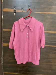Pink Knit Top