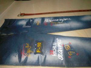 Stylish Jeans with Belt FREE