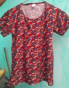 Patterned Crewneck Tee