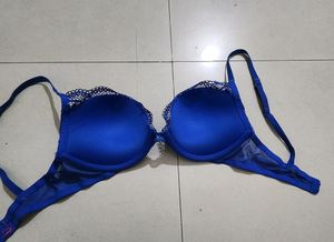 LA SENZA Royal Blue Sensual Pushup Bra