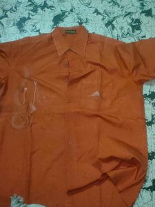 Orange Casual Shirt