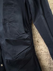 Original Mango Navy Blue Button-Down Shirt