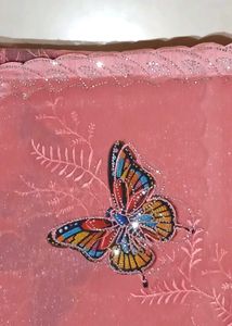 Pink Butterfly saree